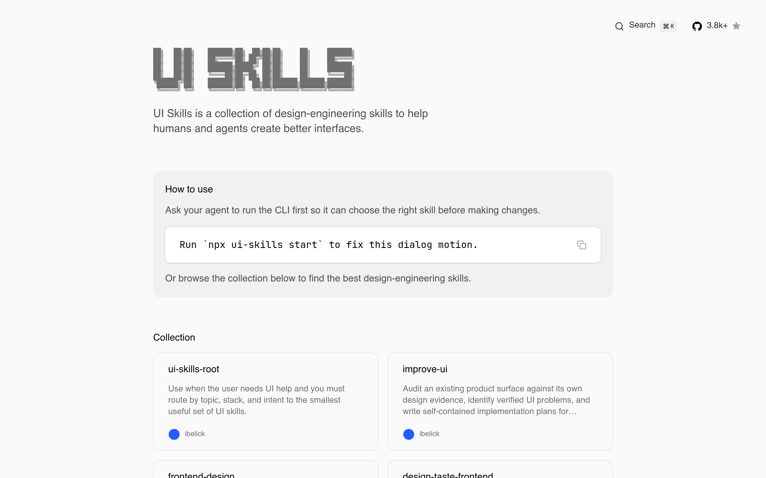 UI Skills